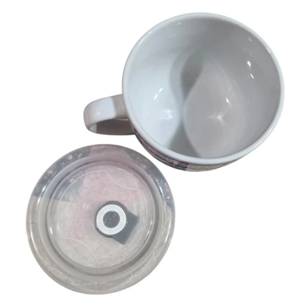 Silver Buffalo Peanuts Snoopy & Woodstock Did Someone Say Food Soup Mug w/ Lid